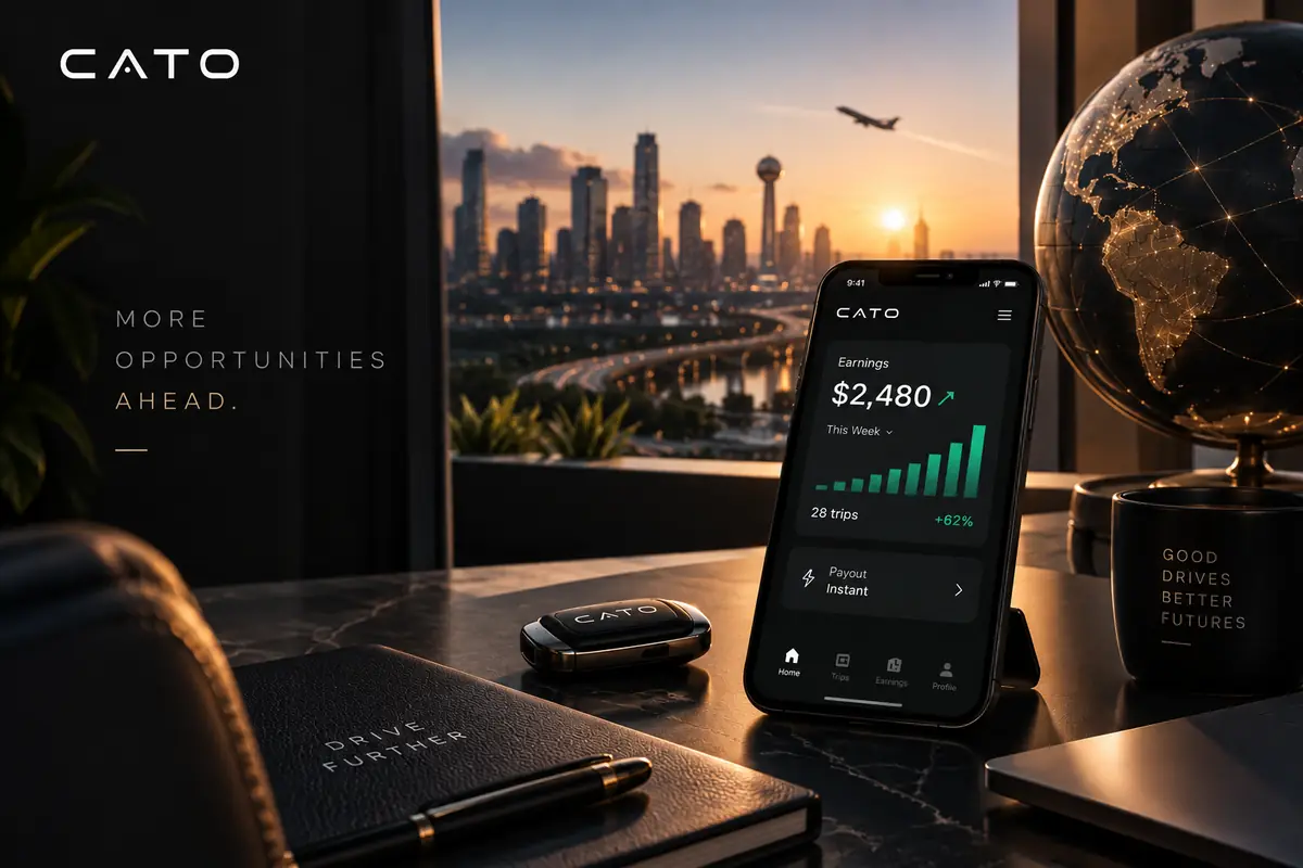 The CATO app showing a host's weekly earnings